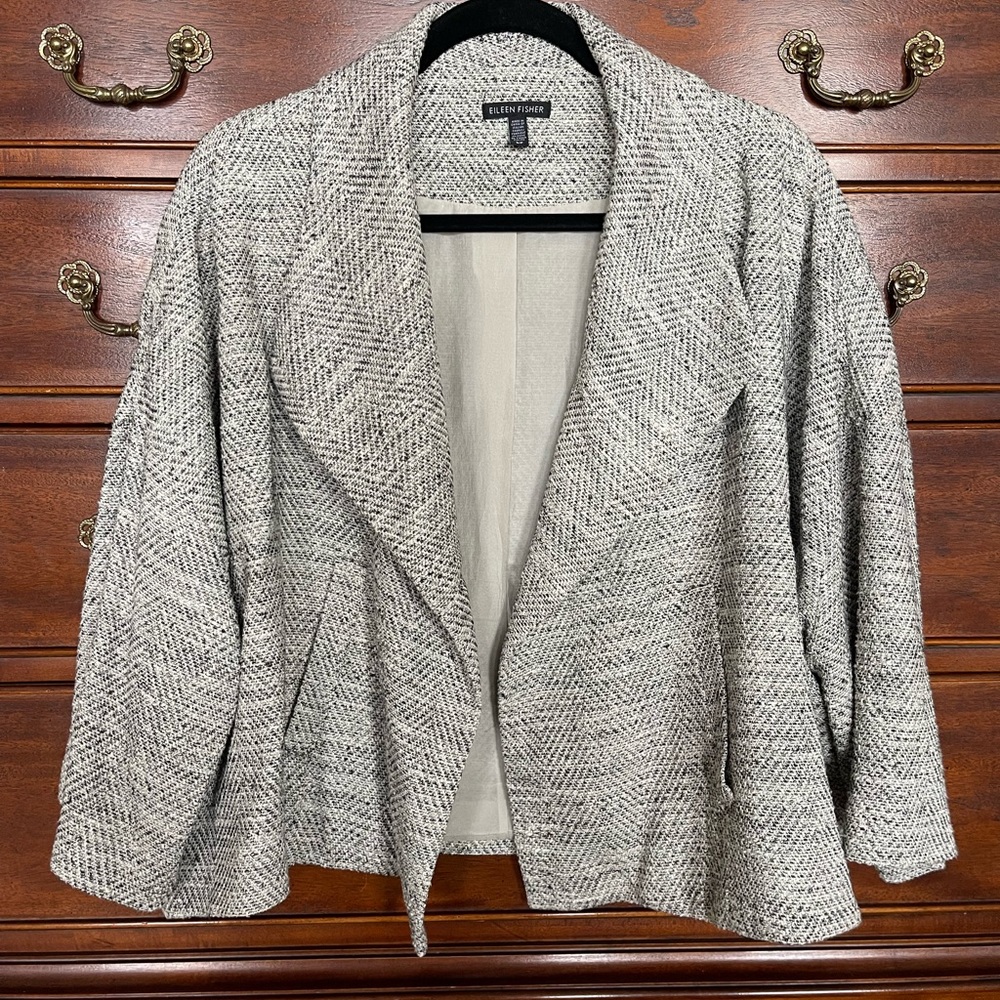 Eileen Fisher Tweed Swing Jacket